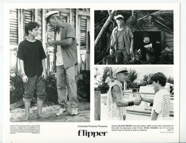 Flipper-Elijah Wood-Paul Hogan-8x10-B&amp;W-Still-Family-VG - £17.38 GBP