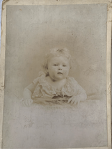 Antique Cabinet Card Photo-Cute Toddler Girl-Found Photograph-Maxwell Washington - £6.95 GBP