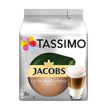 TASSIMO: Jacobs LATTE MACCHIATO Classico-Coffee Pods -8 pods-FREE SHIPPING - £13.77 GBP