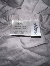 Sleepys Bamboo 4pc King Sheet Set Solid Grey  Rayon FromBamboo  Soft  Pr... - $88.82