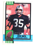 STEVE SMITH 1990 Topps #283 Los Angeles Raiders - $55.52 MXN