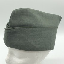 Vintage US Army Green 44 Wool Garrison Military Cap Gerber 1958 Size 6 7/8  - £19.44 GBP