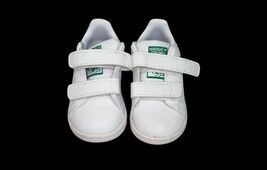 Adidas Stan Smith Toddler Shoes White Green Size 4K – Used Once, Excellent Cond image 2