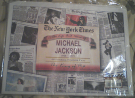 Life and Times of Michael Jackson 2009 Tribute Newspaper Pages New York Times NY - £31.59 GBP
