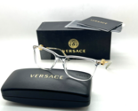 Versace Eyeglasses MOD. 3299B 148 CRYSTAL CLEAR/GOLD 55-17-140MM NIB ITALY - £99.97 GBP