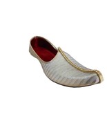Men Shoes Jutti Wedding Indian Handmade Khussa Flat Loafers Mojari US 6-12 - £43.45 GBP