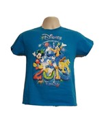 2013 Walt Disney World Kids Large Blue TShirt Mickey Goofy Donald Duck - $371.72 MXN