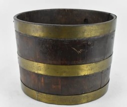 Georgian Wine Cooler Bucket, Brass Bound Mahogany, Antique - £154.19 GBP