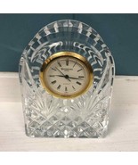 Waterford Crystal Clock Heritage Dome Small Mantel Piece Office Decor Ir... - $64.52 CAD