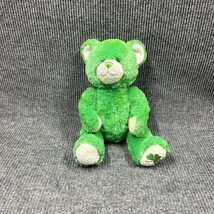 Build A Bear 16” Shamrock Green Bear Plush Embroidered Paw Green Eyes St... - $21.90