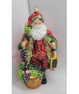 Vintner Santa Claus Christmas Tree Ornament Poland Wine Bottle Grapes Fi... - $39.60