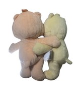 Care Bears Cuddle Pairs Funshine and Friend Bear Plush Set Hugging 2002 - $19.80