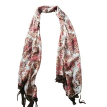 Maurices Rectangle Scarf 65LX2519W Multicolor Floral Sheer Light Weight - £10.02 GBP