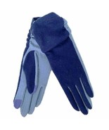 Lauren Ralph Lauren Women&#39;s Text Touch Gloves Colorblock Blue / Navy ( M ) - £46.09 GBP