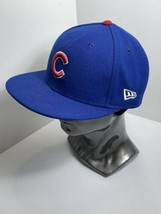 Chicago Cubs Hat New Era Cap Authentic Collection Fitted 7 1/8 59Fifty Blue - $18.69