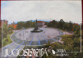 Original Poster Yugoslavia Serbia Kraljevo Square Monument 1985 WWI - £43.67 GBP