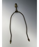Vintage Lampshade Harp Finial Table Lamp Metal Shabby Chic - $382.98 MXN