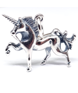 Unicorn Charm Sterling Silver Mythical Luck Charm 3D Solid Stamped 925 J... - £21.20 GBP