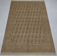8 x 12 feet Paisley Fine Silk Rug All-Over Rich design 400 KPSI Genuine handmade - £6,151.03 GBP