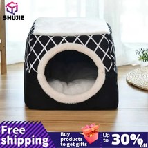 Foldable Small Dogs Bed for Crate Puppy Sleeping Mat Pad Pet Supplies All Season - £45.48 GBP+