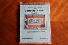 Linda Myers Counted Cross Stitch Kit Country China #06-CC Pitcher Plate Floral - £14.94 GBP