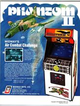 Phantom II Air Combat Video Arcade Game Flyer 1979 Original Retro Art 8.... - $6.47