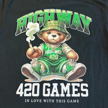 BrandMakers Group Black Highway 420 Size Large Bear Grass Street Wear T ... - $754.22 MXN