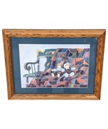 Susie Riehl~ Framed Print ~Amish Dolls on Patch Quilt ~Signed ~ 1989 Lan... - $924.04 MXN