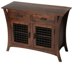 Storage Cabinet Industrial Open Basket Doors Modern Expressions Distressed - £1,543.40 GBP