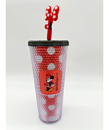 Disney Parks Starbucks Minnie Mouse Polka Dots Red &amp; White Tumbler 2024 WDW - $85.29 CAD