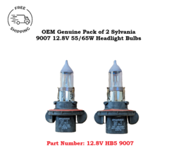 2 Pcs Sylvania 9007 HB5 12V Halogen Headlight Sockets w/ Bulbs - $12.86