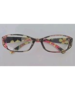 PINK FLORAL ~ Rectangular ~ Plastic ~ Reading Magnifying Glasses ~ +1.50 - €17,17 EUR