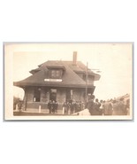 Vtg Snapshot Photograph Oregon Short Line OSL Railroad Depot Weiser Idah... - $695.27 MXN