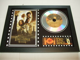 LORD OF THE RINGS  SIGNED  framed silver disc film display  - £13.58 GBP