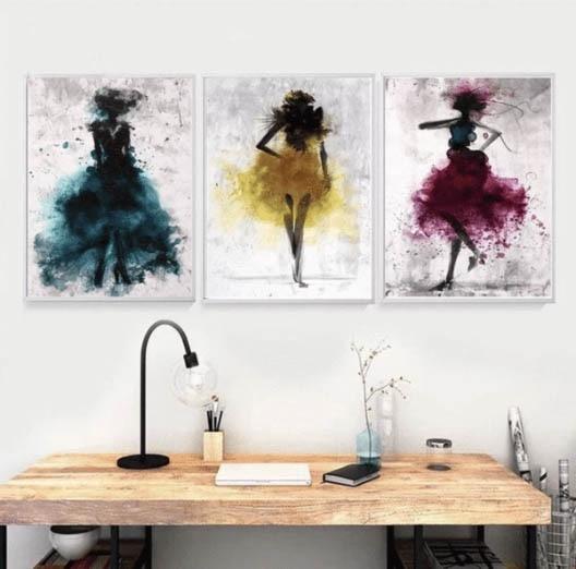 HQ Canvas Print Wall Art WATERCOLOR BALLERINA FRAME AVAILABLE Item image 5