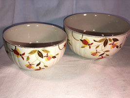 Two Bowls Hall China Autumn Leaf Radiance 6 Inch And 7.5 Inch  Mint - £20.29 GBP
