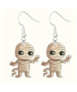 Mummy Earrings Halloween Jewelry  - $5.00