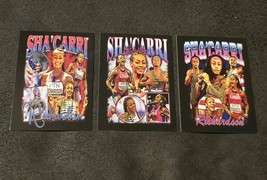 Sha&#39;Carri Richardson 3-Card Set – USA Olympics Track &amp; Field ACEO Art Pr... - $74.06 MXN