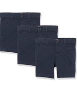 Amazon Essentials 3-pack Girls And Toddlers Uniform Shorts Blue Size 7 Slim - £17.25 GBP