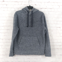 Express Hoodie Womens XS Gray Sherpa Long Sleeve Pockets Drawstring Pull... - $24.99