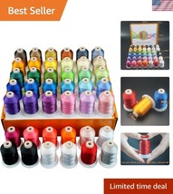 Ultimate 1000M Polyester Thread Kit - 42 Spools for All Your Embroidery ... - $1,120.91 MXN