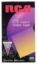RCA T-120H VHS Video Cassette 120-Minutes (1-Pack) - $15.00