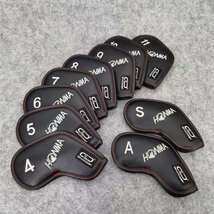 Golf Club Iron 4-11-AS Head Cover Honma Cuplock Concept Black 10pcs set - $37.50