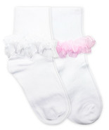 Jefferies Socks Girls School Uniform Tutu Lace Ruffle Princess Turn Cuff... - $13.31 CAD