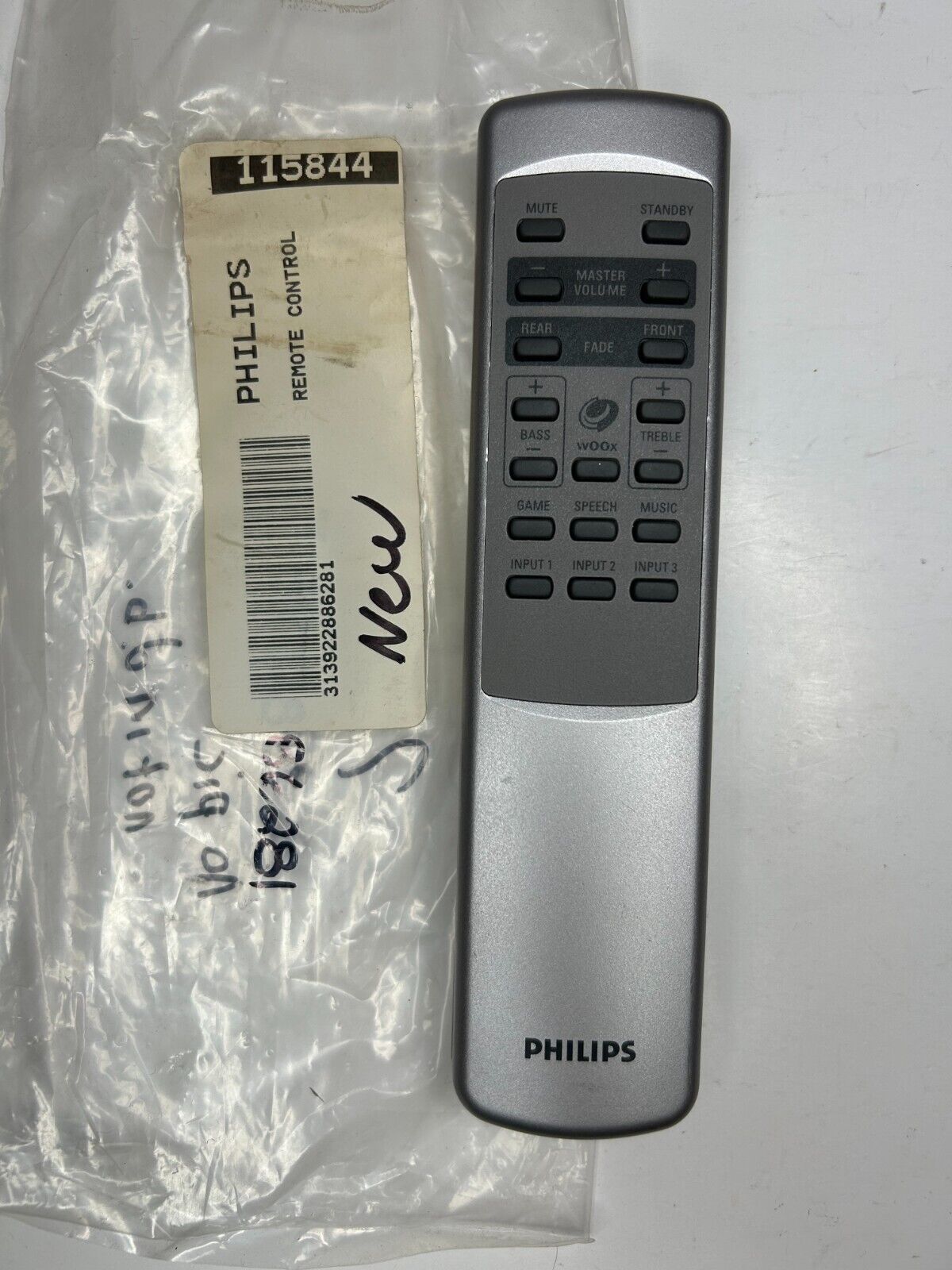 Philips Rc199 Philips RC0217/01 Remote Control, Silver OEM NOS for WOOX MM Speaker RC ...