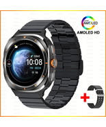 Ultra Black Smart Watch with AMOLED Screen - Wearable Tech - £100.99 GBP