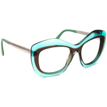 Fendi Sunglasses Frame Only FF 0029/S 7NU NE Clear Teal/Brown Square Italy 54 mm - £119.87 GBP