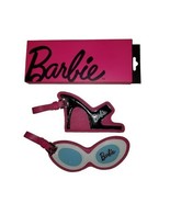 Set of Two Barbie Pink Luggage Tags Suitcase Travel Shoe Glasses NWB - $48.00
