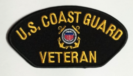 US Coast Guard Veteran Anchor Insignia Military USA Embroidered 5&quot;w Patc... - £6.27 GBP