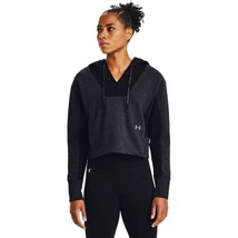 Under Armour Ladies Women&#39;s UA Rival Fleece Embroidered Hoodie, BLACK, L  - £53.74 GBP